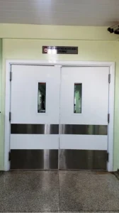 Puertas para hospital portall batiente con visor 3